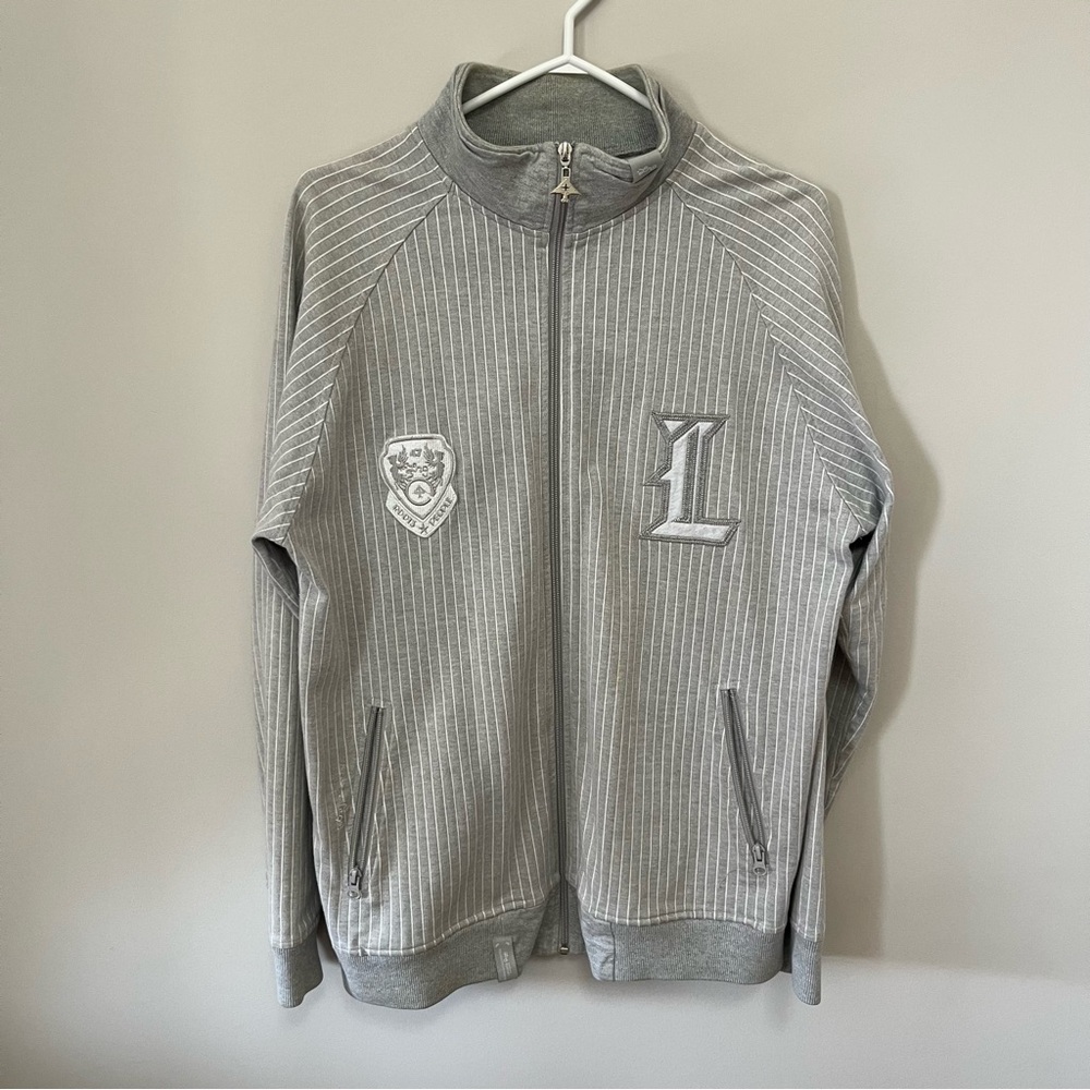 LRG Zip Up Sweater in Grey